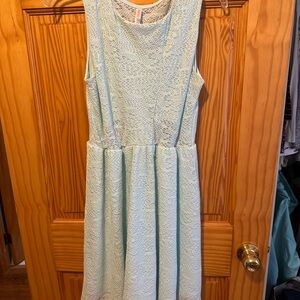 Xhilaration Light Blue Lace Dress